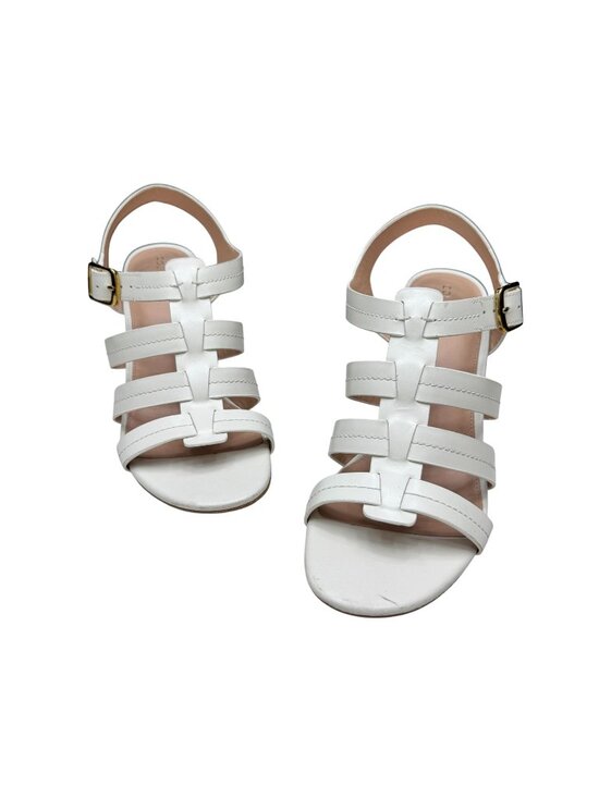 Cole Haan Shoes - NEW Cole Haan Josie Fisherman Wedge Sandal Women's Cream Leather Strap 8.5B NWOB